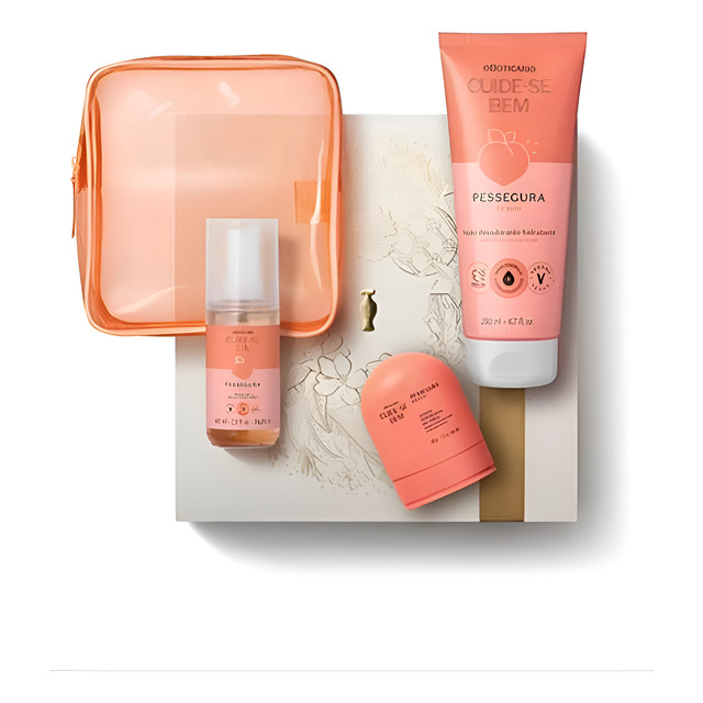 Kit Presente Cuide-se Bem Pessegura (4 Itens) Kit Presente Cuide-se Bem Pessegura (4 Itens)