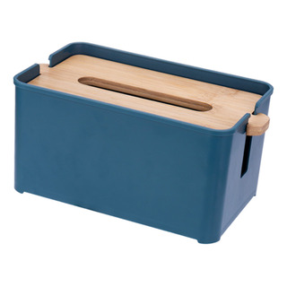 Caja Dispensadora De Pañuelos Faciales Rectangulares Azul Caja Dispensadora De Pañuelos Faciales Rectangulares Azul