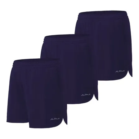 Kit 3 Shorts De Corrida Dry Alpha