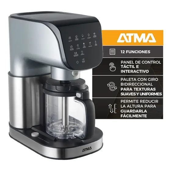 Máquina De Helado Atma Dolce ICMAT1010N 10 Programas Inox