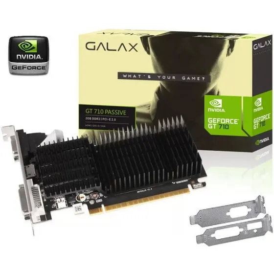 Placa Video Nvidia Geforce Gt710 1gb Ddr3 Hdmi + Low Profile