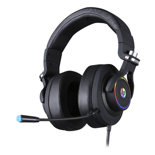 Fone De Ouvido Gamer Headset 7.1 Hp H500gs Led Rgb Usb Preto