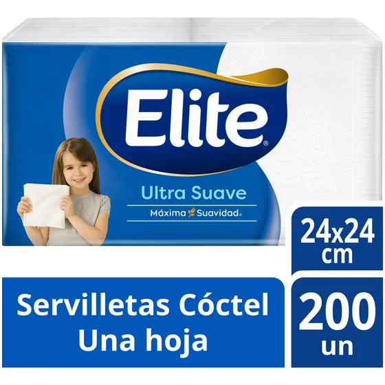 Servilletas Elite Pack Cocktail 200 Un
