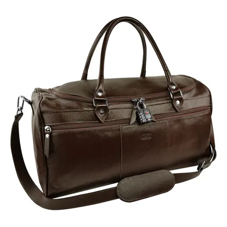 Mala / Bolsa De Viagem Em Couro Legitimo 405 * Galvani *