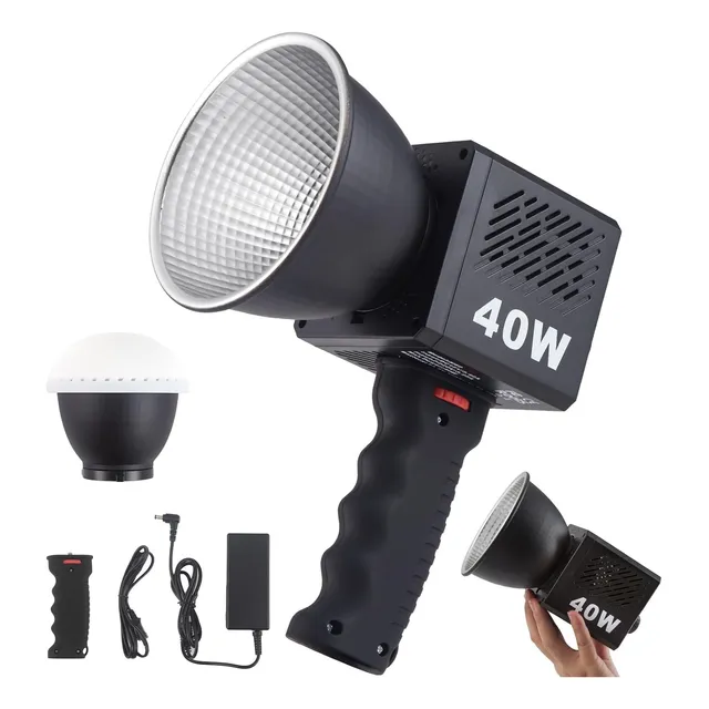 Azulamar 40w Luz De Vídeo Led De Mano , Cob Fotográfico Luz