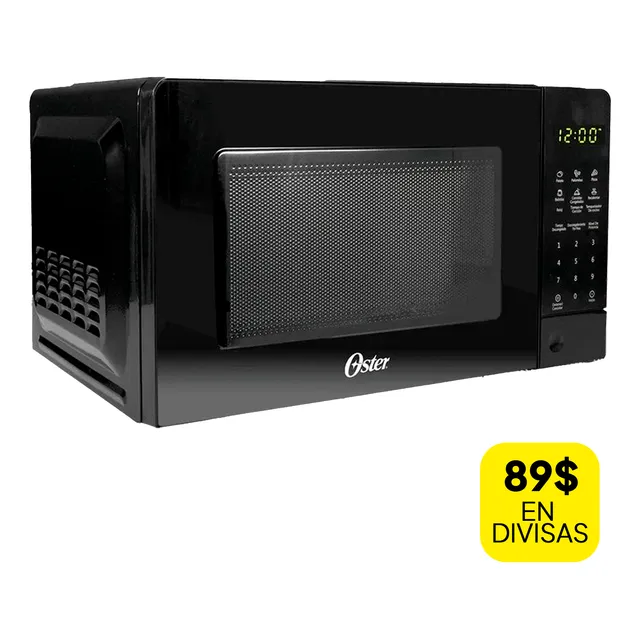 Microondas Oster Digital 0.7 Pies 20 Litros 700w Negro 