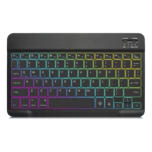 Rgb Teclado Smart Inalambrico Para iPad Android Pc Tablet