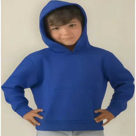 Polerón  Niño Niña Algodón Unisex Con Capucha Canguro