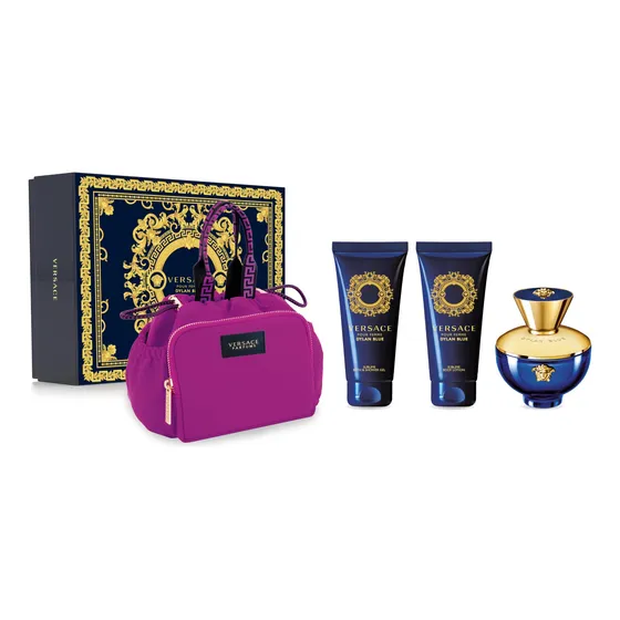Set De Regalo Perfume Versace Dylan Blue Para Mujer, 100 Ml,