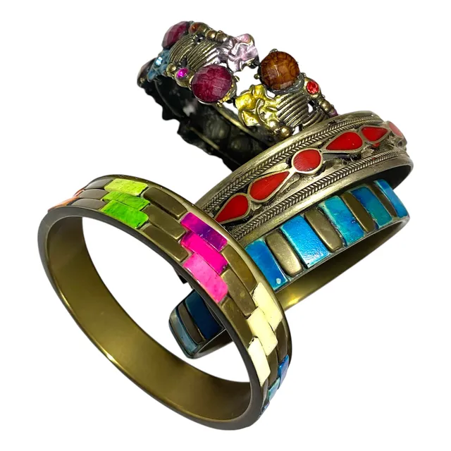 Pulseras De Cobre Con Esmalte