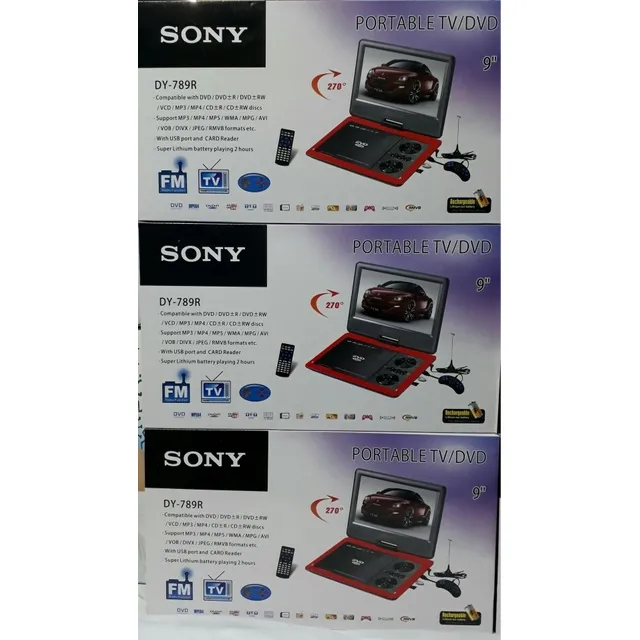 Dvd Portátil 9  Pulgadas + Radio + Tv Señal Analógico 