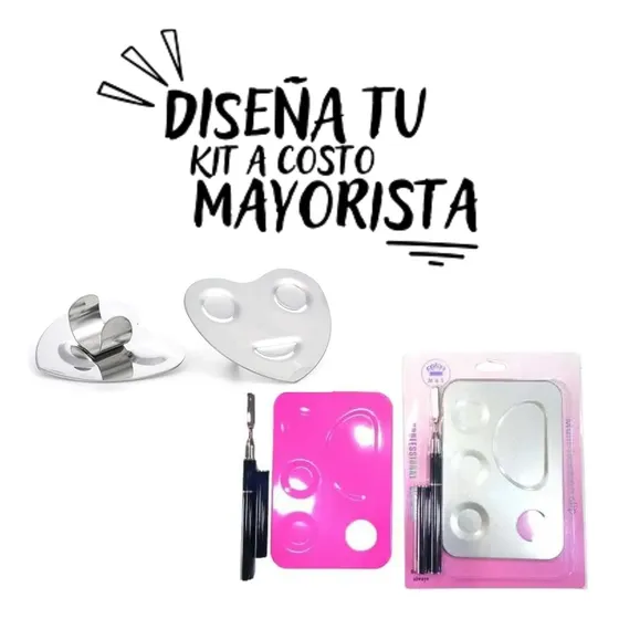 Paleta Mezcladora De Maquillaje Metal