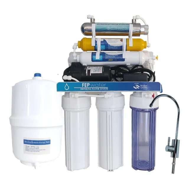 Equipo Purificador Filtro Osmosis Inversa + Lampara Uv