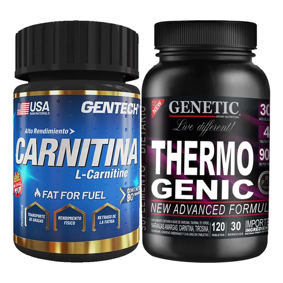 Ultra Quemador Grasa Abdominal Carnitina Thermogenic Genetic Sabor Neutro