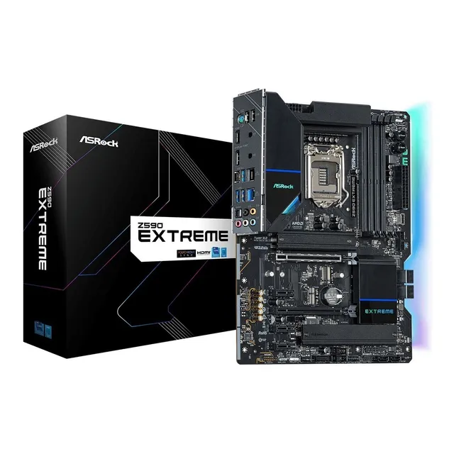 Asrock Z590 Extreme 10°11° Gen Oc M2 Nvme Rgb U3.2 Dp Hdmi