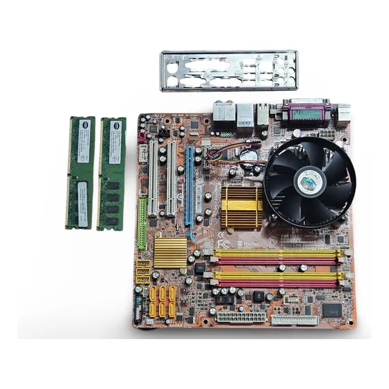 Kit Placa Mãe Core 2 Quad Com Espelho E 4gb