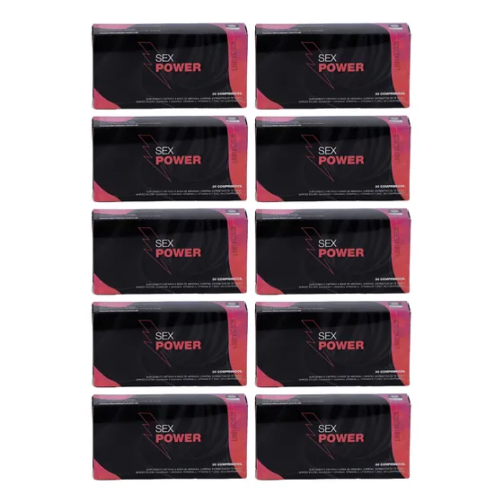 Pack 10 Energizantes Vigorizantes Sex Power X30 Comprimidos