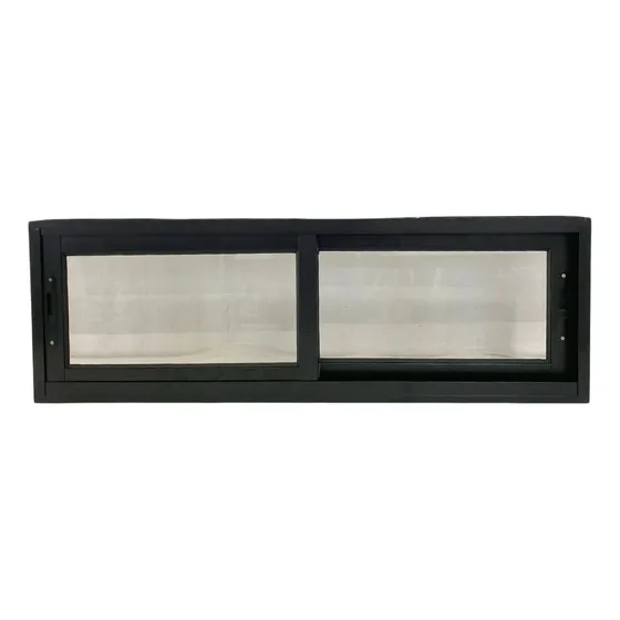 Vitrô 2 Folhas Móveis 53x97 Linha Suprema Preto C/acabamento