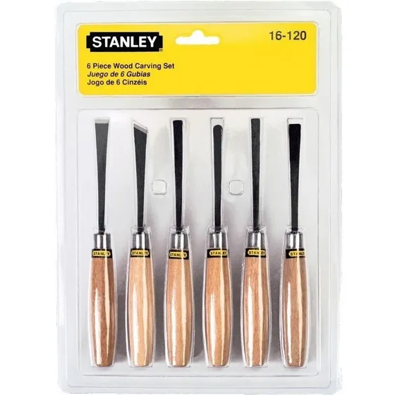 Juego De Gubias Stanley P/madera/formones P/artesanos 16-120