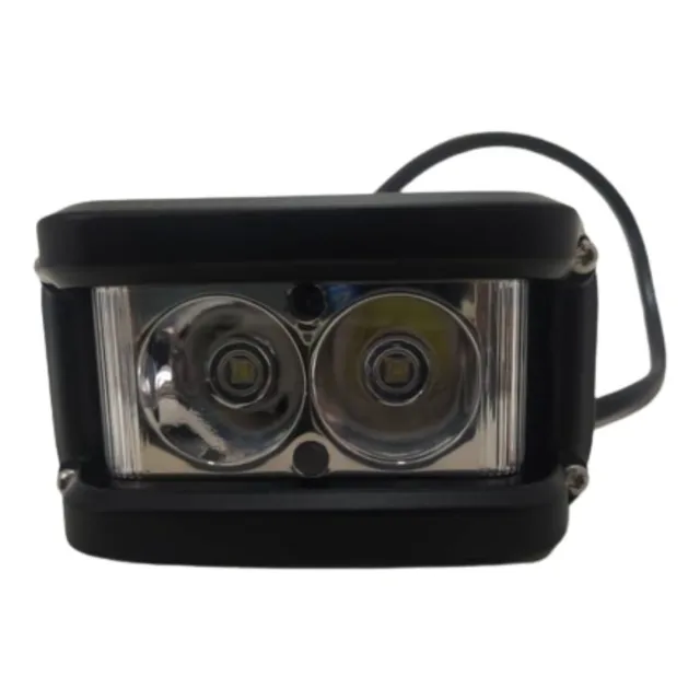 Faro Led Para Motocicleta 38w Ojo De Angel Azul/rojo
