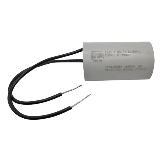 Capacitor Partida 12uf 250v 2 Fios Motor Portão Elétrico Weg
