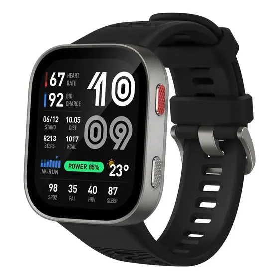 Smartwatch Amazfit Bip Max Gps Amoled Mapas Off Preto Prata