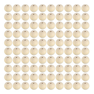 A 100 Cuentas De Madera De 25 Mm Para Decoración Redonda A 100 Cuentas De Madera De 25 Mm Para Decoración Redonda