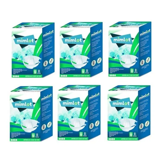 Pañales De Adulto Mimlot Talla M - Bulto 6 Paq