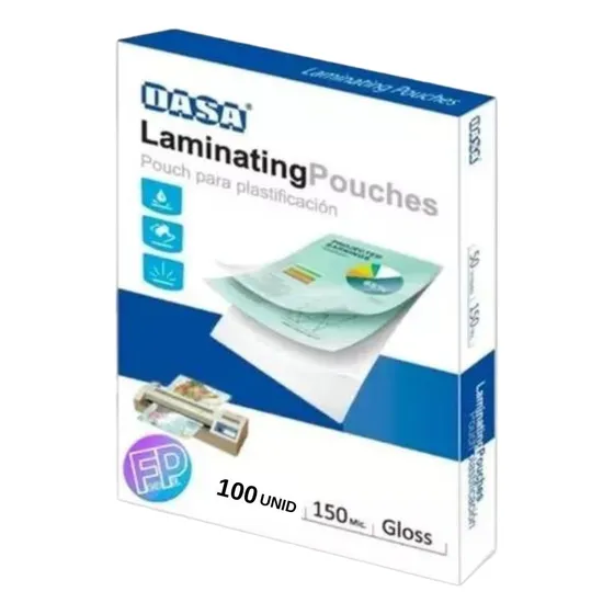 Pouch Plastificado Plastificar A4 150 Micrones X100 Unidades