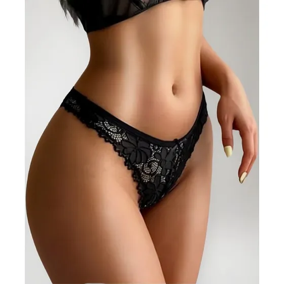 Tangas Corte De Encaje De Mujer Sexy Bragas De 6 Piezas