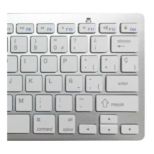 Teclado Bluetooth Inalámbrico iPad Mac Pc Android Smart Tv