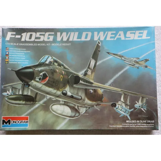 Monogram 1/72 Republic F-105g Wild Weasel Aeromodelismo