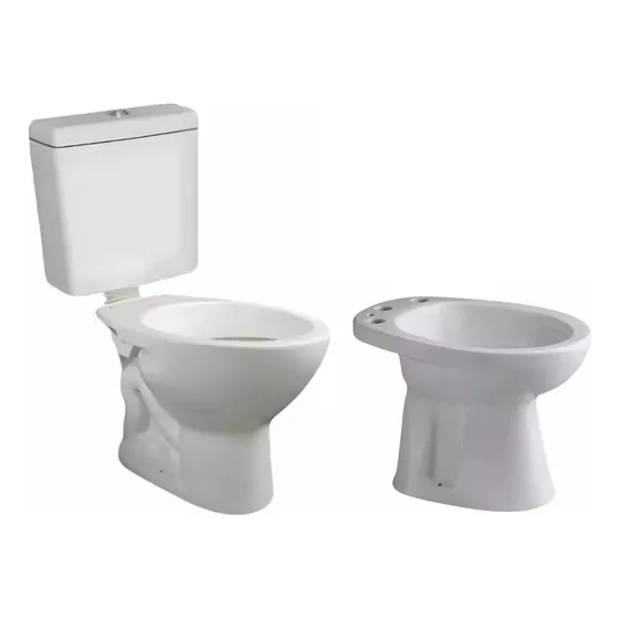 Juego Baño Sanitarios Bidet Inodoro Ferrum Mochila Pringles