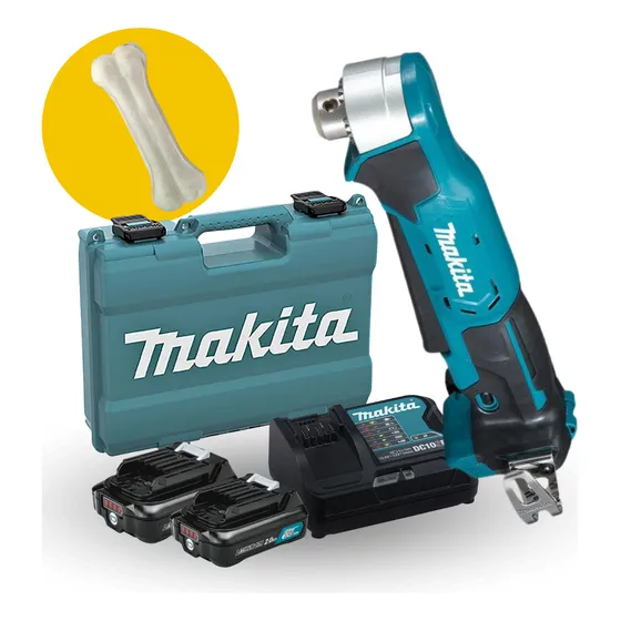 Taladro Angular Inalámbrico Traumatología Apto Canulado 12v Color Turquesa/negro Makita Maletín de transporte