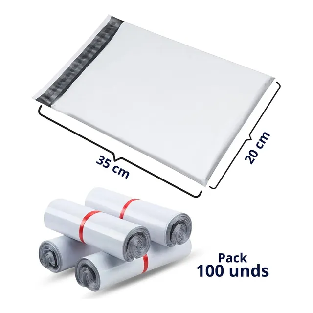 Bolsas Sobres De Seguridad Autoadhesivas, 20*35cm (100 Unid)