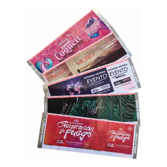 Impresion De 800 Entradas Para Preventa Fiestas Egresados 