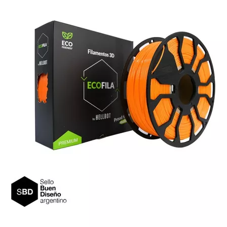 Hellbot Recarga PLA naranja 1kg