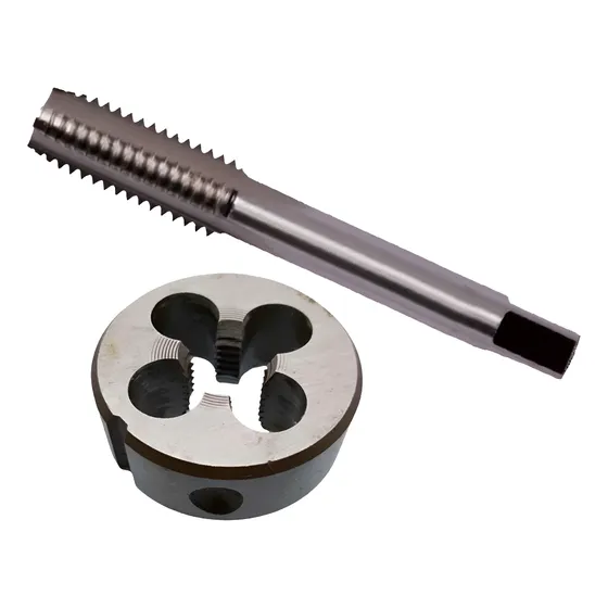 Macho + Cossinete M14 Passe 1.25mm Rosca Esquerda Métrica