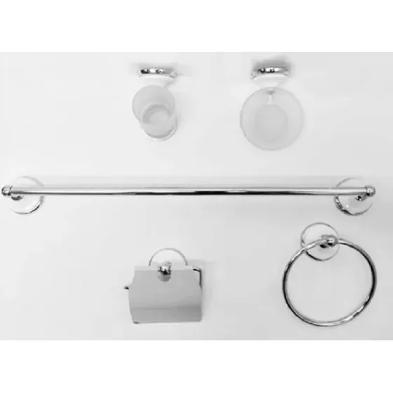 Juego De Accesorios De Baño Metálico 5 Pza.