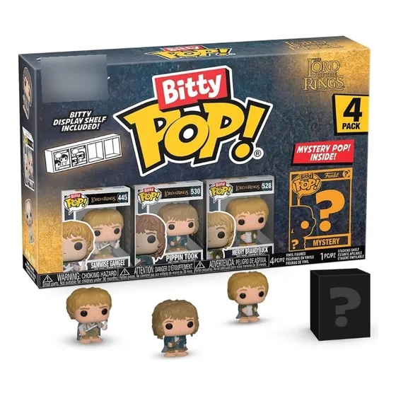 Minibonecos Funko Bitty Pop Set 4 de O Senhor dos Anéis