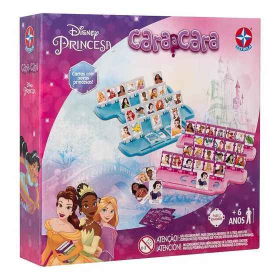 Jogo Cara A Cara Princesas Disney Multicor Estrela