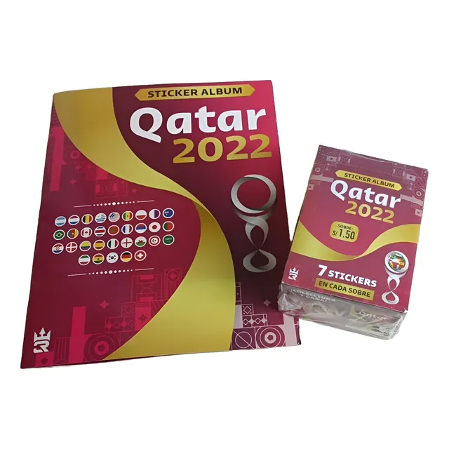 Álbum Tapa Dura Qatar 2022 + Set Completo Pegar 3 Reyes