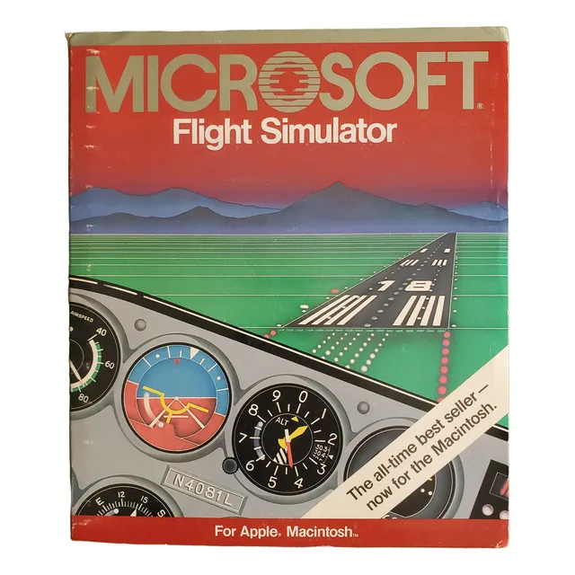 Flight Simulator 1.0 For Apple Macintosh - Vintage