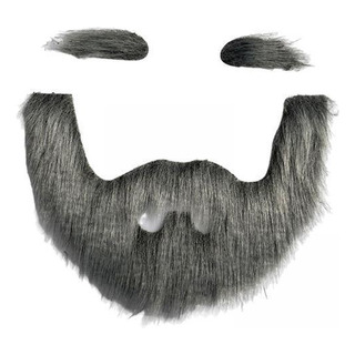 2 Conjunto De Barba Y Cejas Postizas, Accesorios De Gris 2 Conjunto De Barba Y Cejas Postizas, Accesorios De Gris