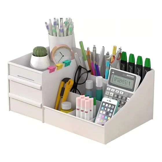 Organizador Mesa Porta Treco Caneta Gaveta Escritório Multiu