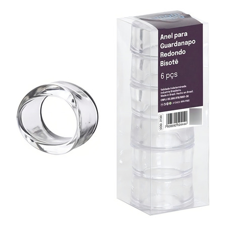 Anel Para Guardanapo Bisotê Cristal Redondo 2130 Paramount Anel Para Guardanapo Bisotê Cristal Redondo 2130 Paramount