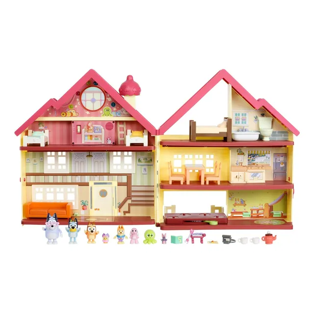 Casa Grande De Bluey Con Luces, Sonidos Y Figuras