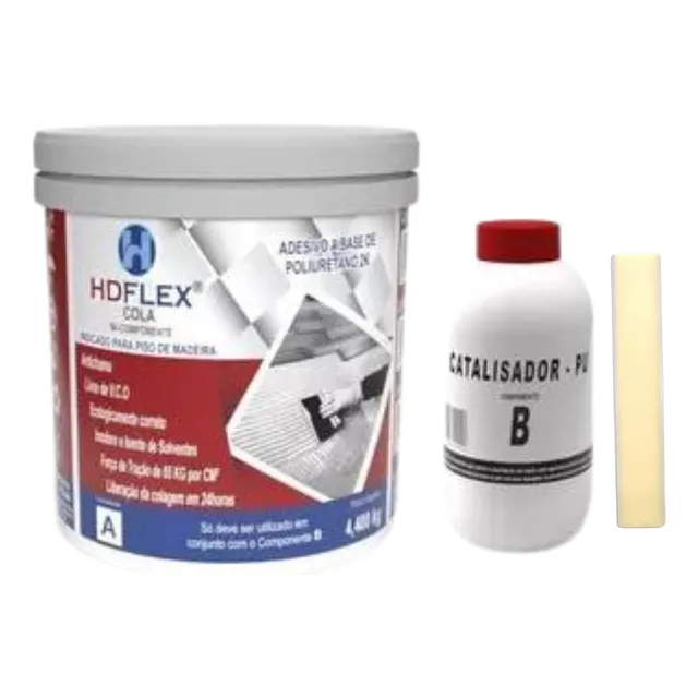 Cola Poliuretano Hd Flex 5kg  Piso De Madeira Profissional