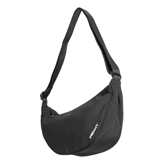 Bolso Cruzado Mini Bandolera Tote Bag Mennt® Acabado De Los Herrajes Níquel Color Negro Correa De Hombro Negro Diseño De La Tela Lisa | Cuotas sin interés