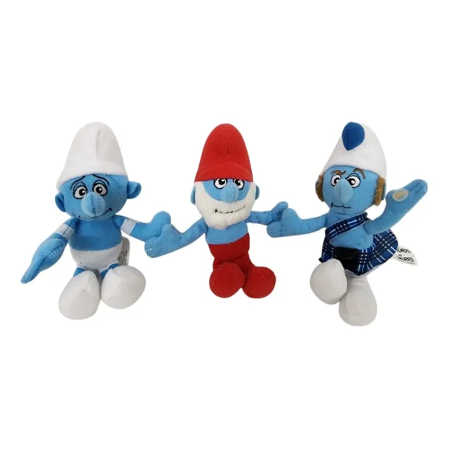 Colecao 3 Pelucias Smurfs Mc Donalds 2011